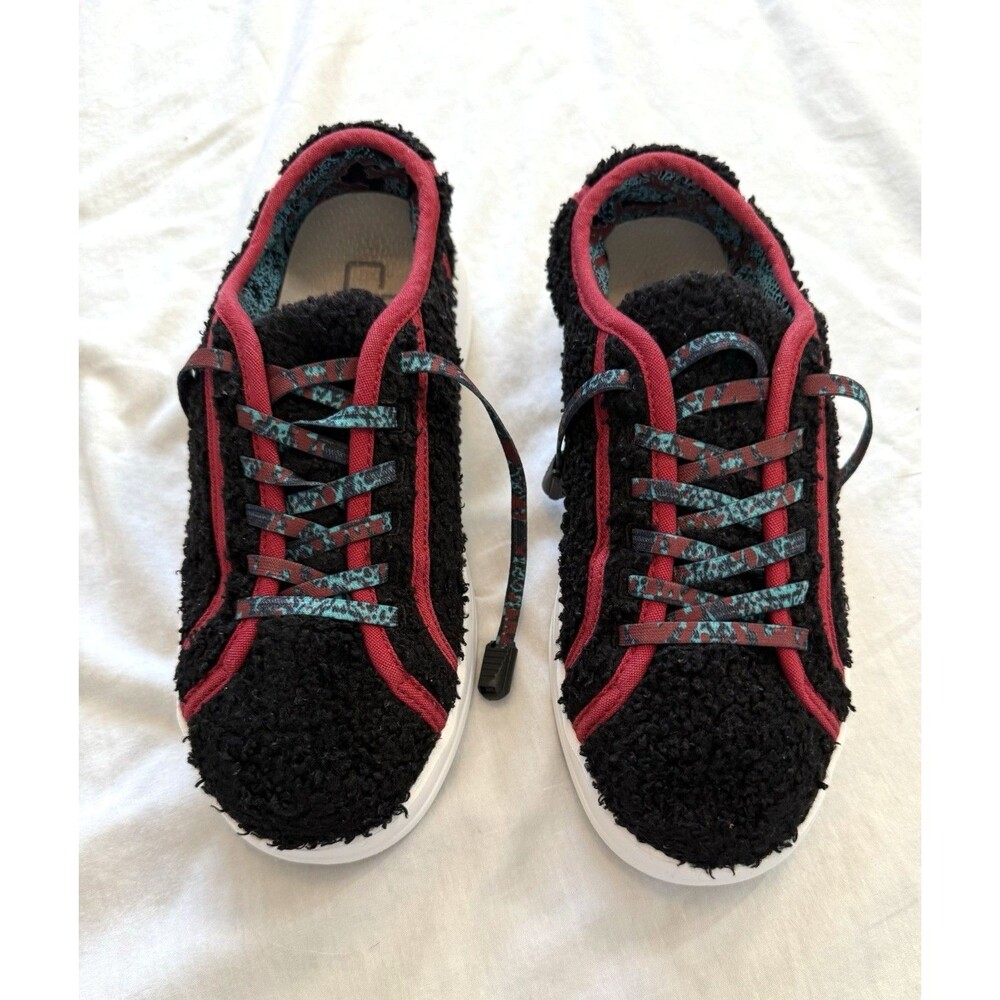 HEY DUDE Womens Teen Karina Sherpa Sneakers Moonless Sangria Size 5 - Picture 3 of 7